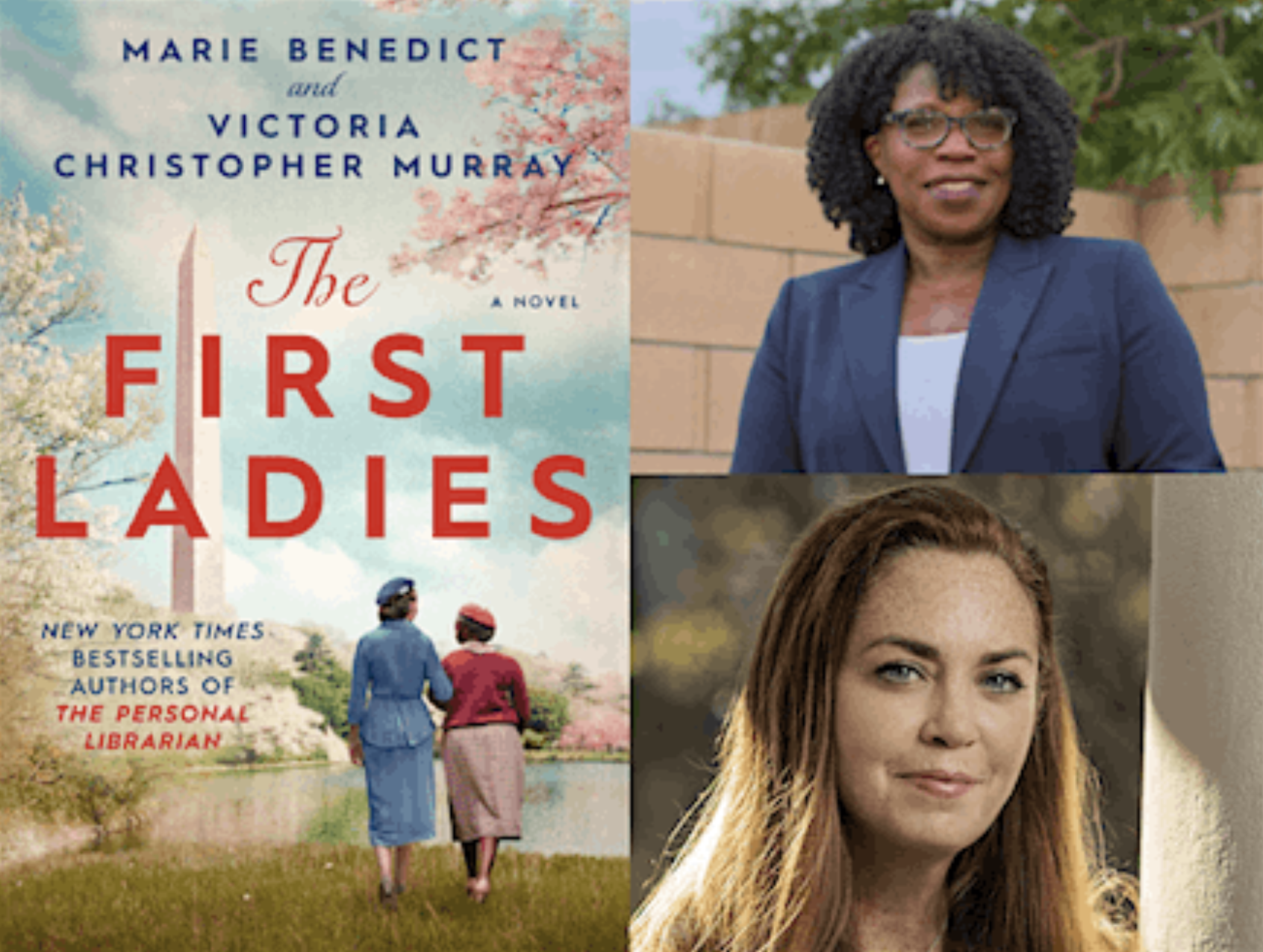 First Ladies book cover with headshots of two authors