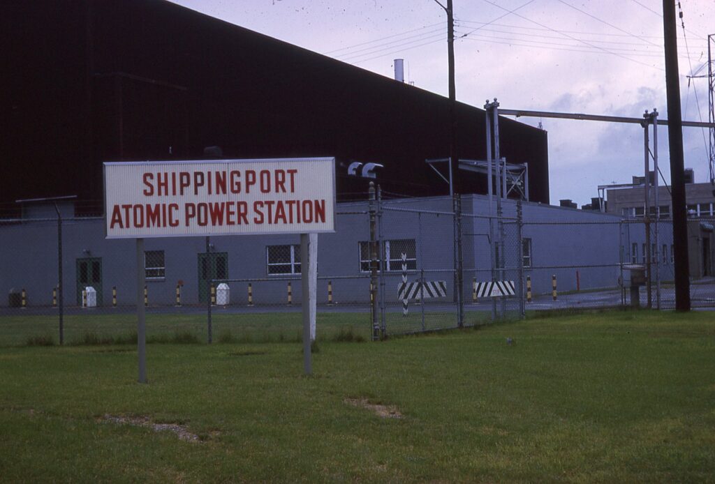 Sign outside of Shippingport Atomic Power Station